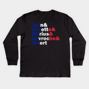 Les Misérables - Characters Kids Long Sleeve T-Shirt